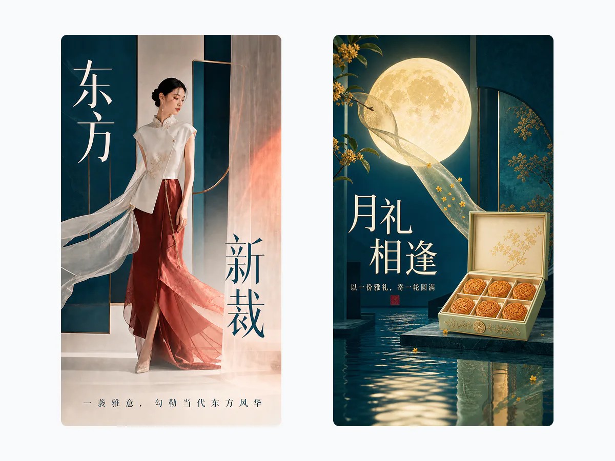 Lovart 设计技能:新中式美学